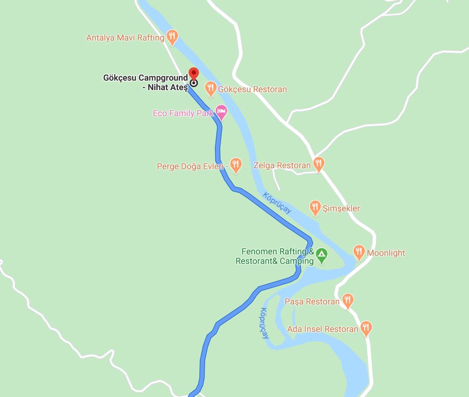 Camping Antalya Maceras, Kprl Kanyon, Antalya
